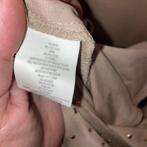 Trina Turk Gold Studded Elastic Waist Jumpsuit 8 - Picture 15 of 15